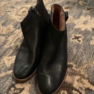Madewell black leather boots